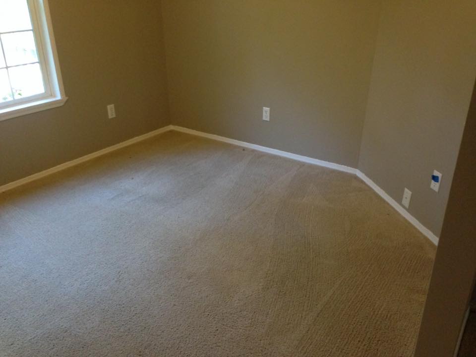 room with clean carpet